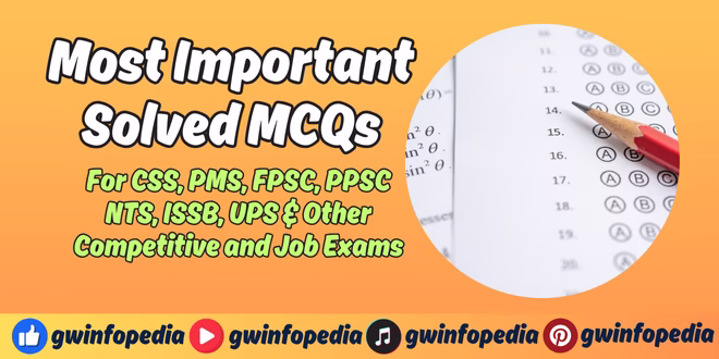 Most Important Solved MCQs English Part I